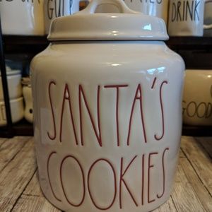 Rae Dunn Santa's Cookies Canister